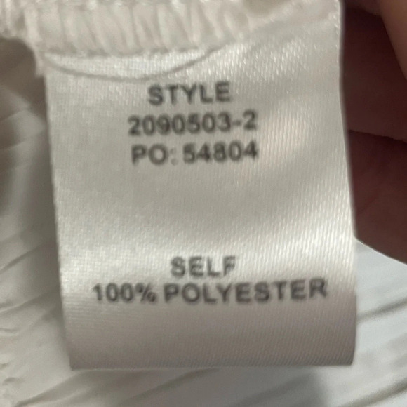 Current Air Smocked Pleated Floral White Mini Dress size XS - Picture 10 of 12